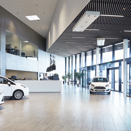 Car Showroom Interior in Chennai