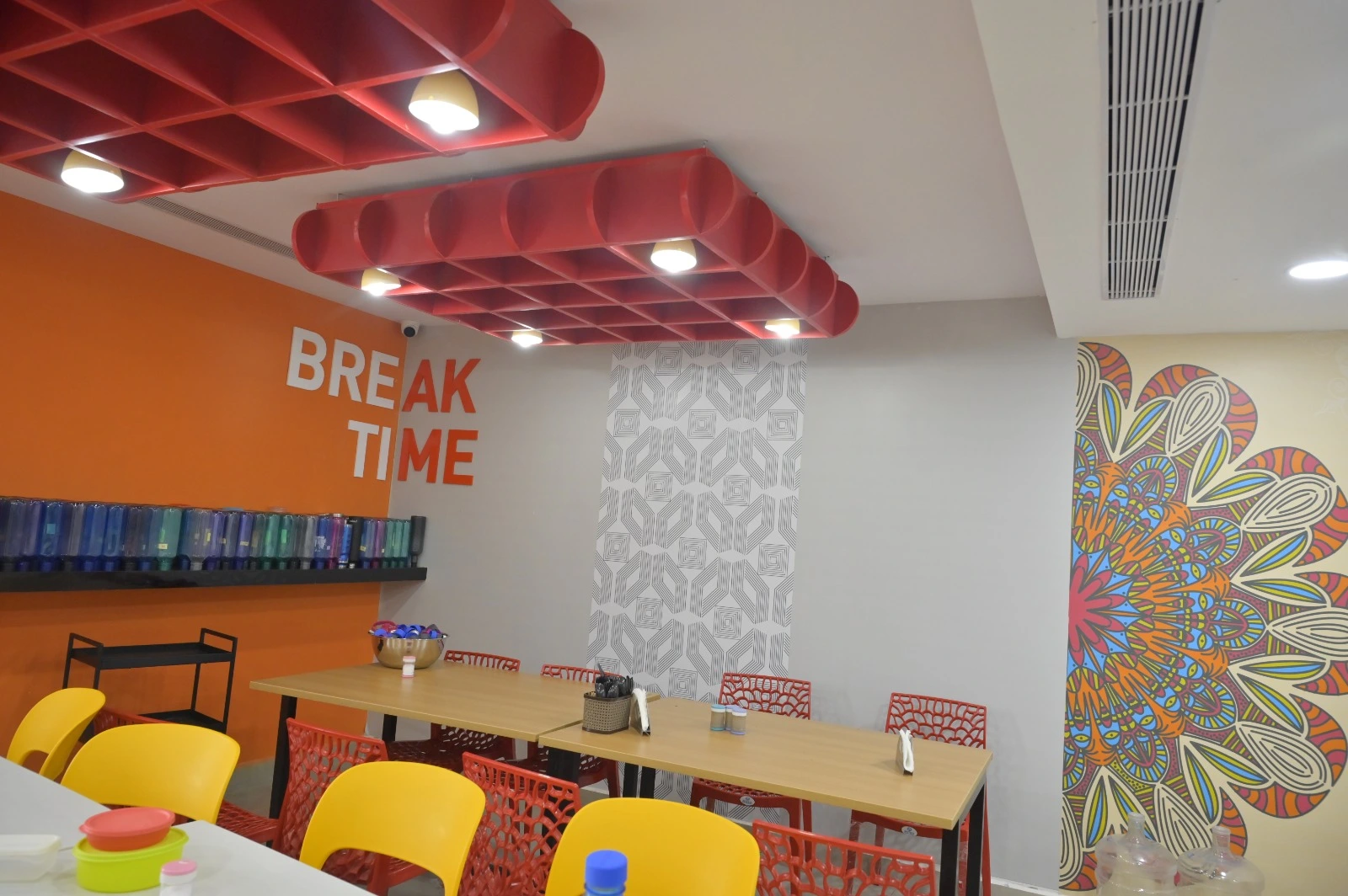 Commercial office interior design in Chennai with partitioned cabins and modern layout