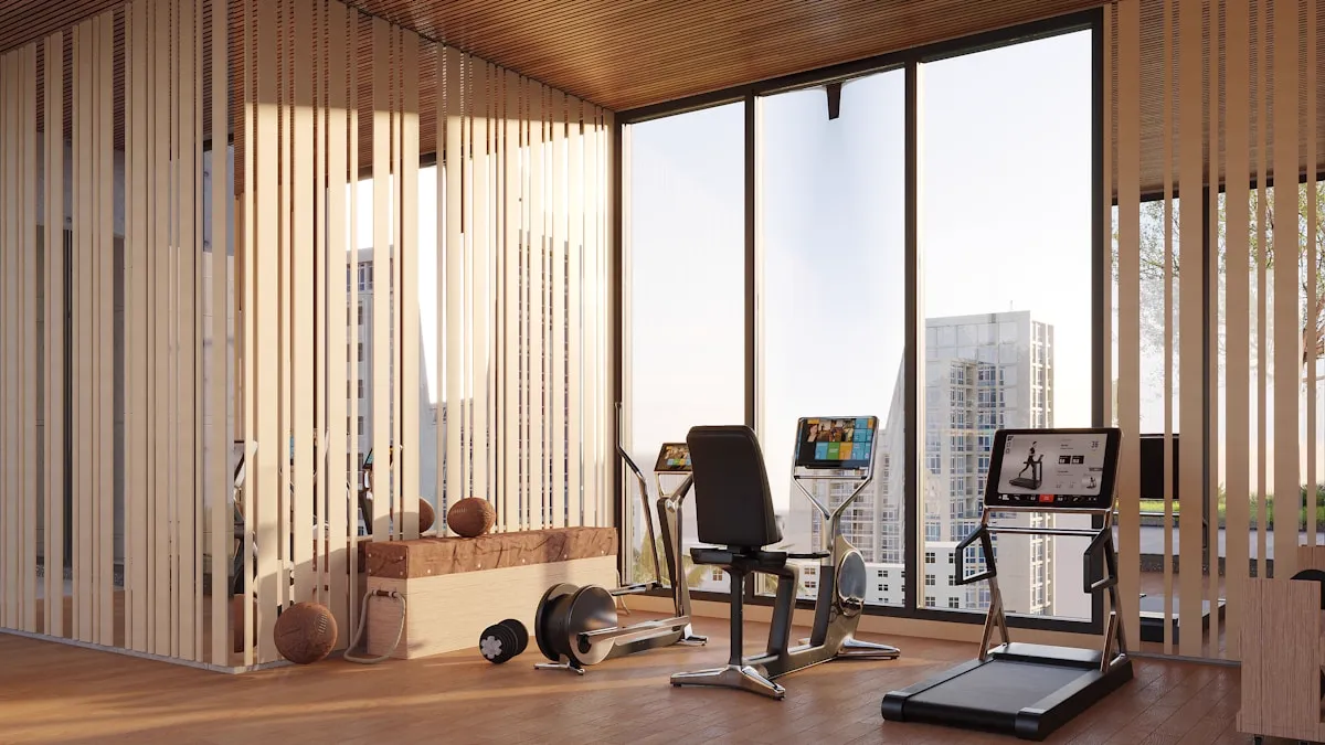 Modern Fitness Center Interior Chennai