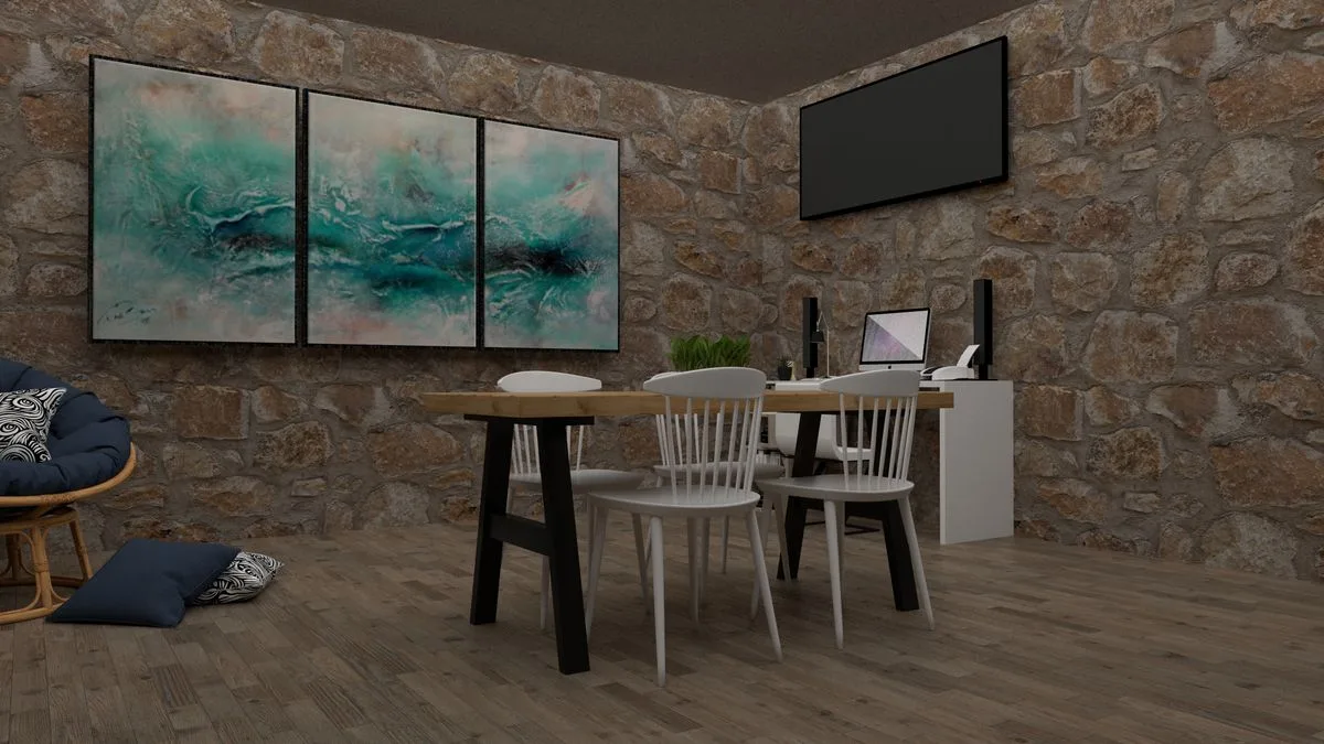 Completed Orange Interior Design Project - Office Ceiling Interior