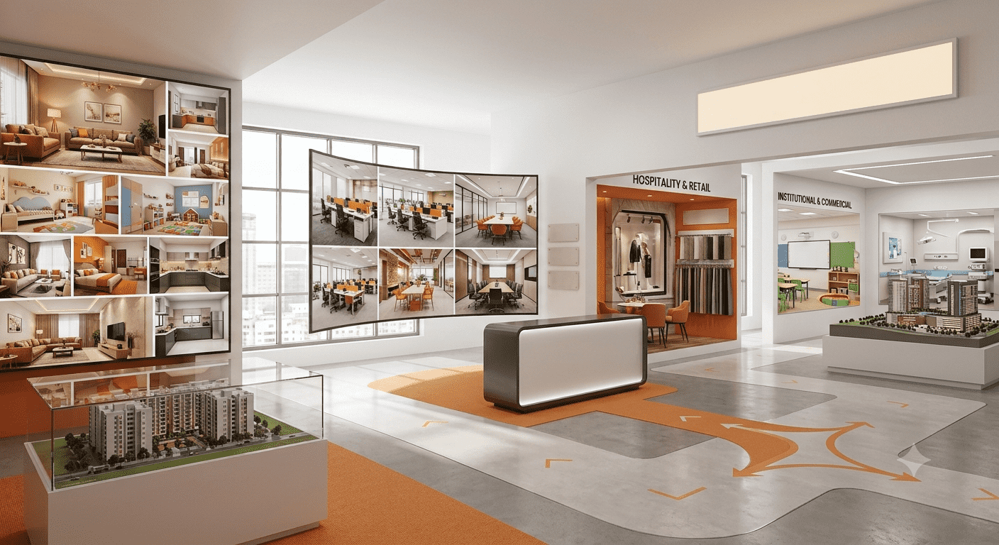 Modern Corporate Office and Workspace Architecture by Commercial Interior Designers in Chennai