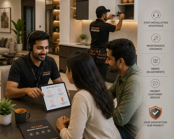 Long-term customer support from Orange Interiors