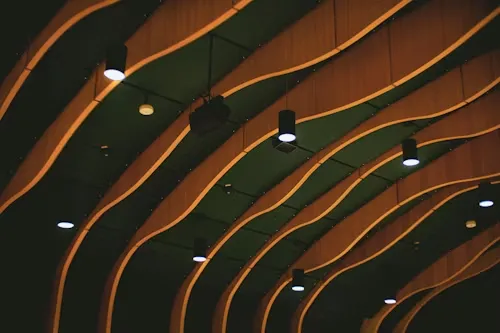 Modern geometric and minimalist false ceiling design