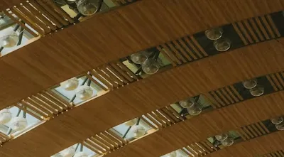Premium wooden false ceiling for boardrooms